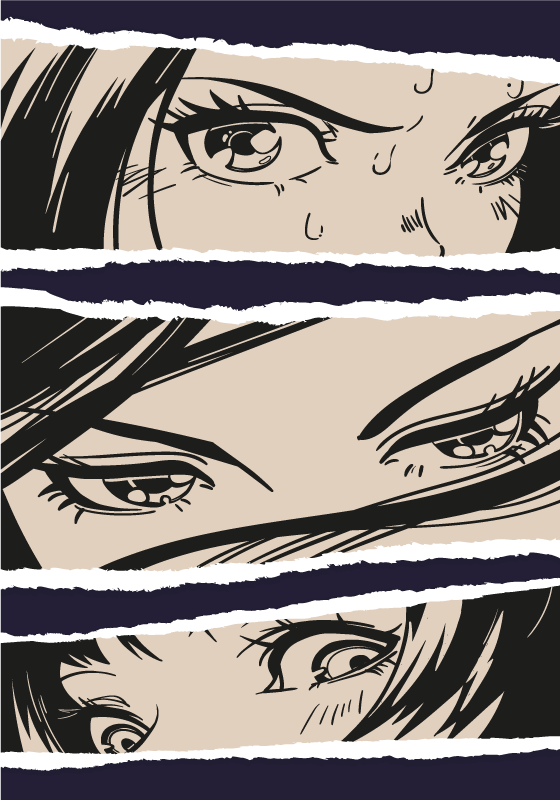 Impresión del cartel del animado del collage - TenVinilo