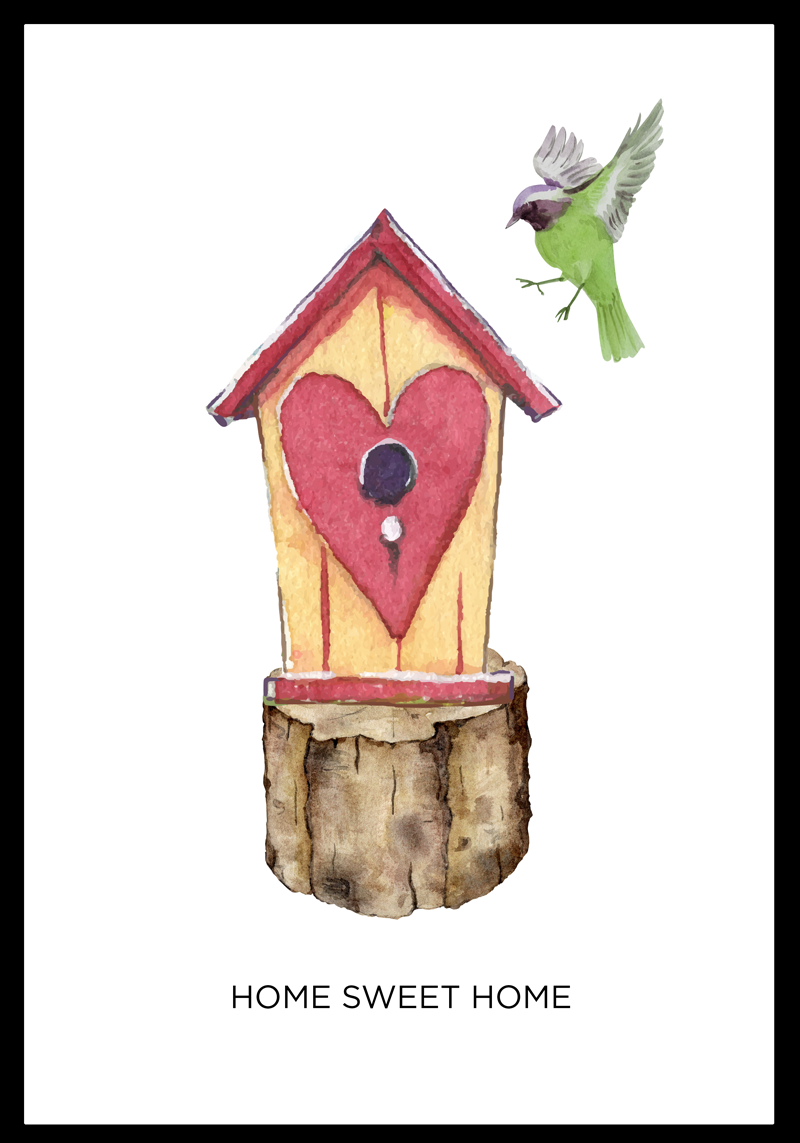 Poster salón hogar dulce hogar - TenVinilo