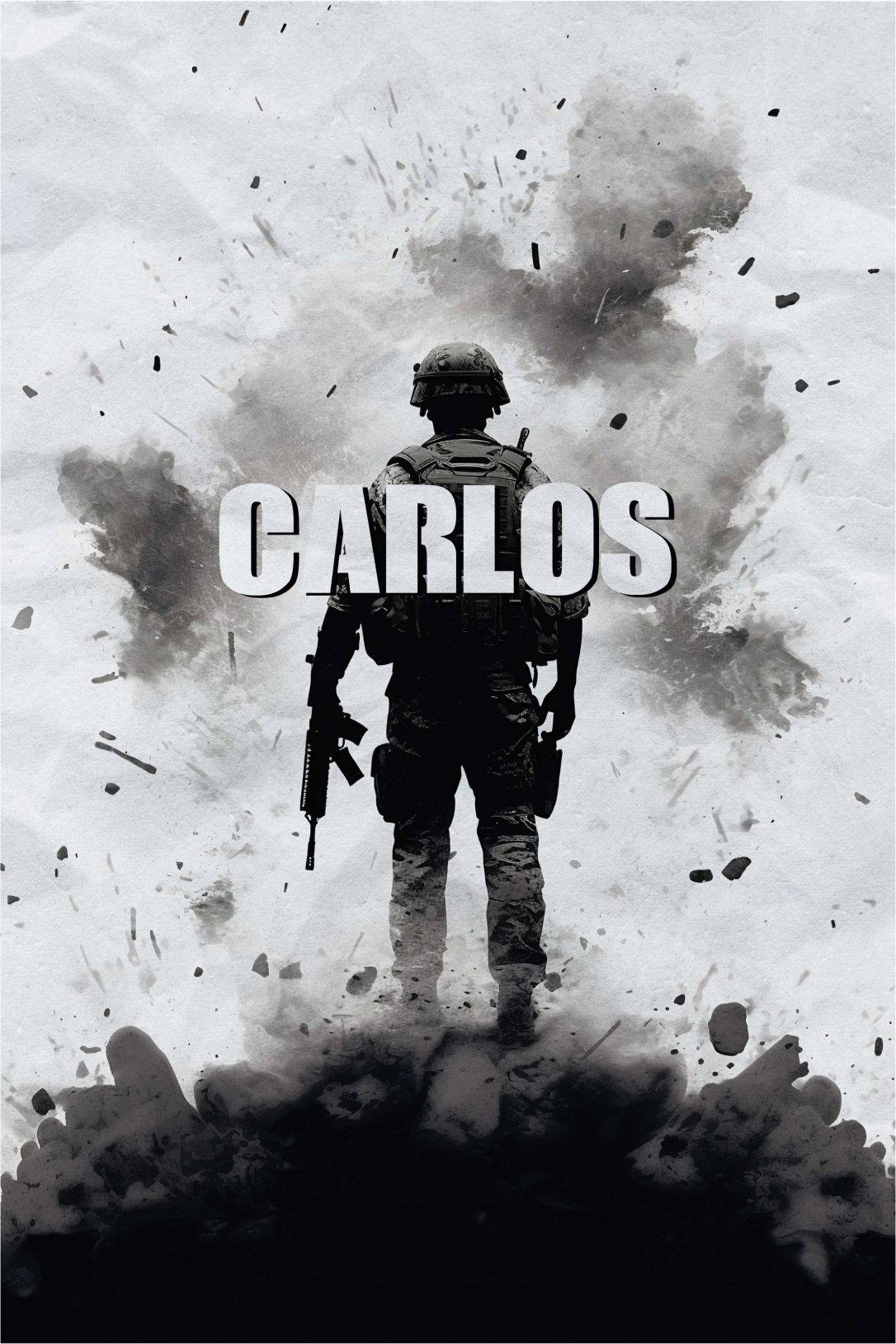 Poster habitación juvenil soldado de guerra - TenVinilo