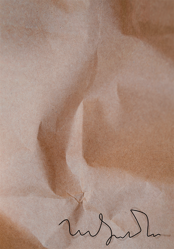 Poster abstracto firma de papel antiguo - TenVinilo