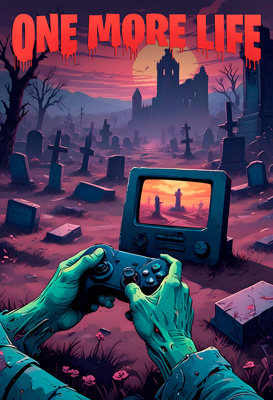 Poster videojuego one more life - TenVinilo