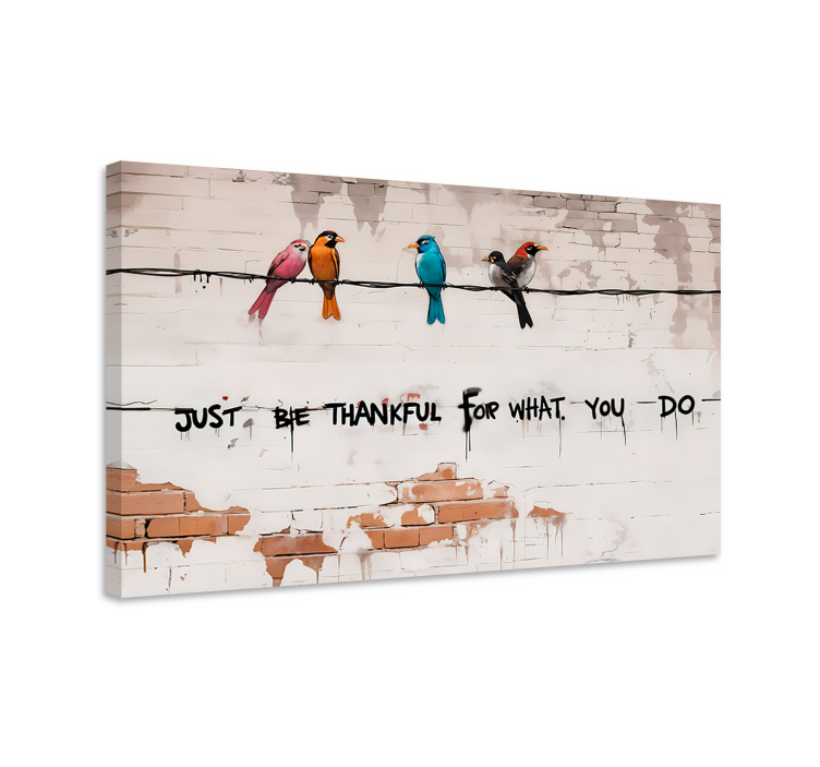 Cuadro artístico pájaros sentados - TenVinilo