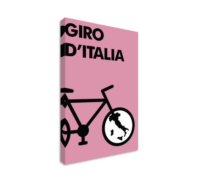 Cuadro deporte icono giro d'italia - TenVinilo