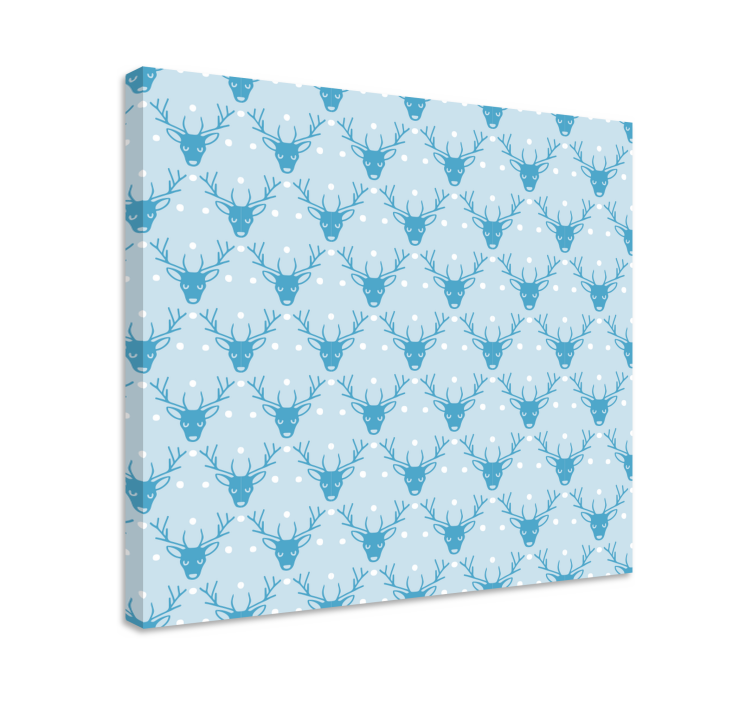 Cuadro ciervos patrón de ciervos invernales - TenVinilo