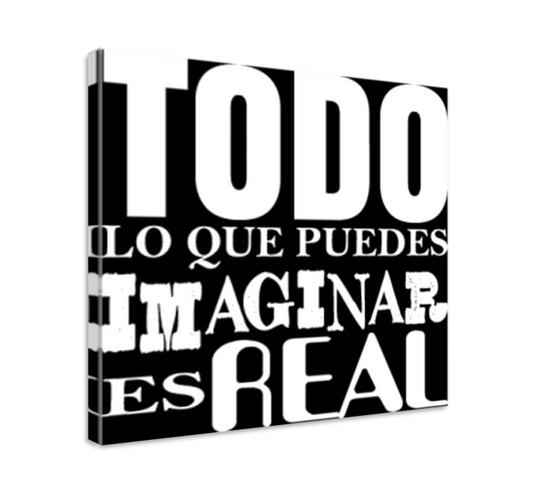 Cuadro para despacho Todo lo que puedas imaginar - TenVinilo