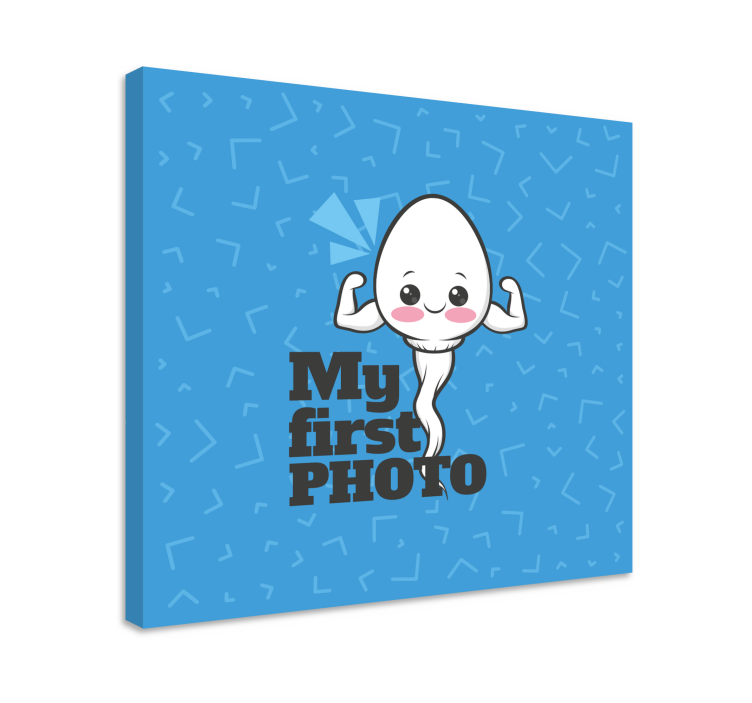 Cuadro para bebés mi primera foto - TenVinilo