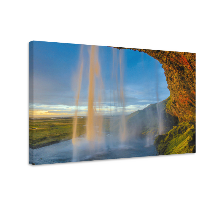Cuadro paisajes cascada seljalandsfoss - TenVinilo