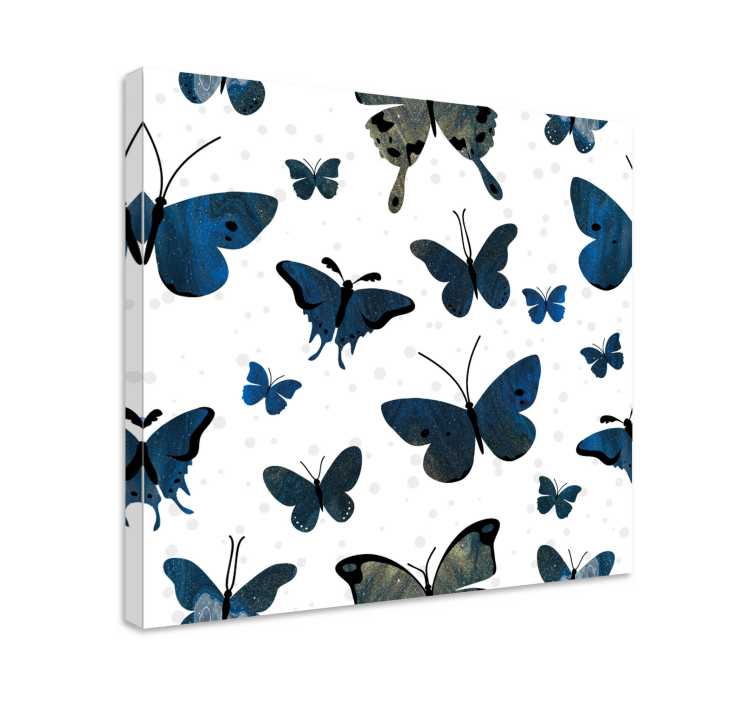Cuadro mariposas patrones variados - TenVinilo
