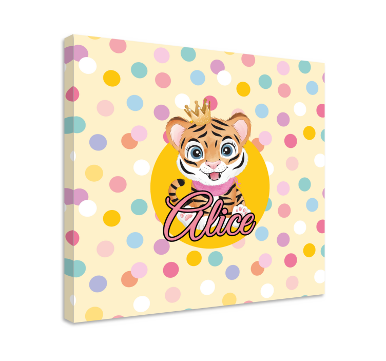 Cuadro animales personaje tigre lindo - TenVinilo