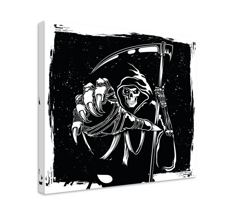 Cuadro moderno vinilo original silueta malvada - TenVinilo