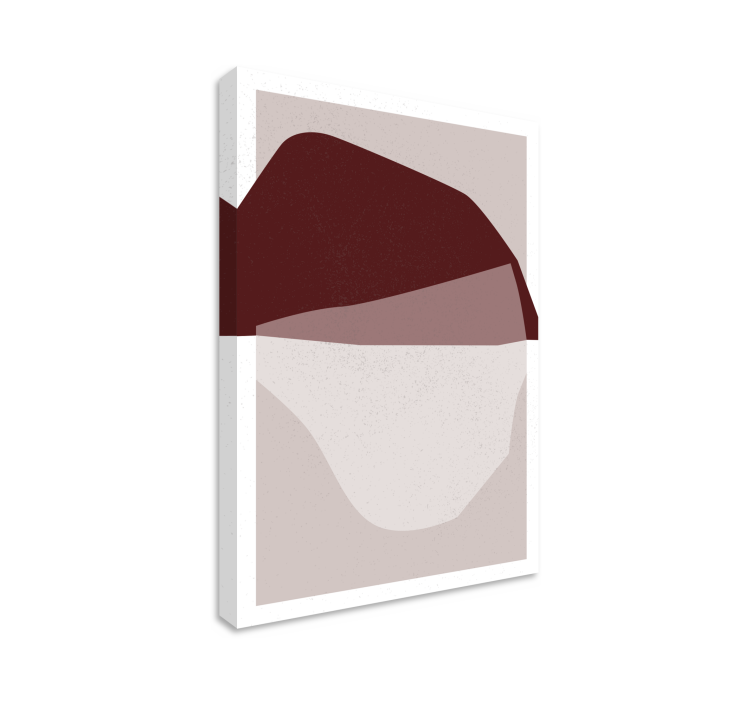 Cuadro moderno fusión de formas abstractas - TenVinilo