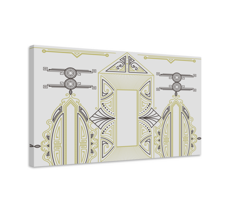 Cuadro elegante Patrón ornamental "art deco" - TenVinilo