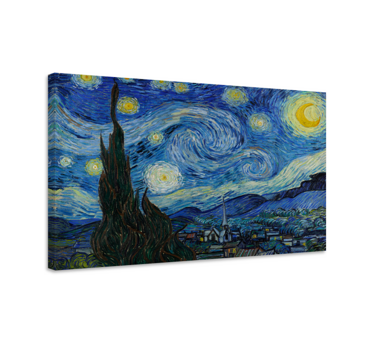 Cuadro artístico la noche estrellada de Van Gogh - TenVinilo