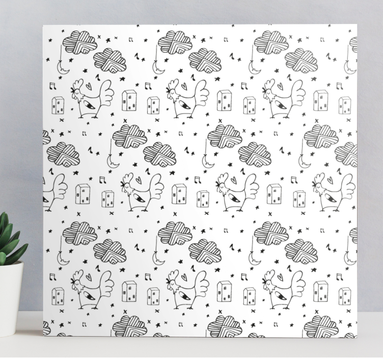 Cuadro animales amigos aves encantadoras - TenVinilo