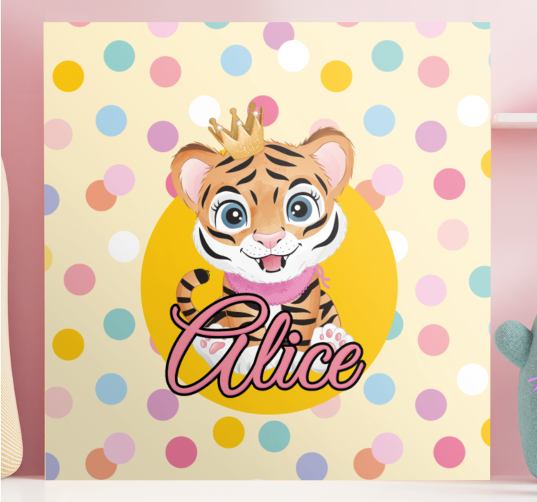 Cuadro animales personaje tigre lindo - TenVinilo