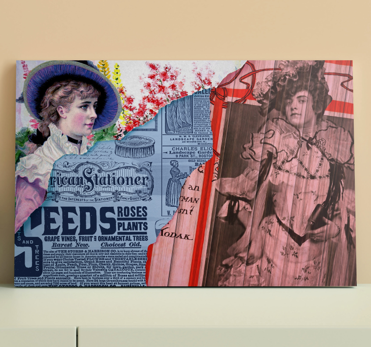 Cuadro en arte Collage retro - TenVinilo