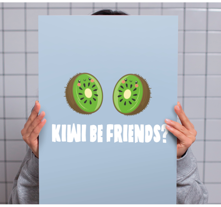 Cuadro frase Cita divertida con kiwis - TenVinilo