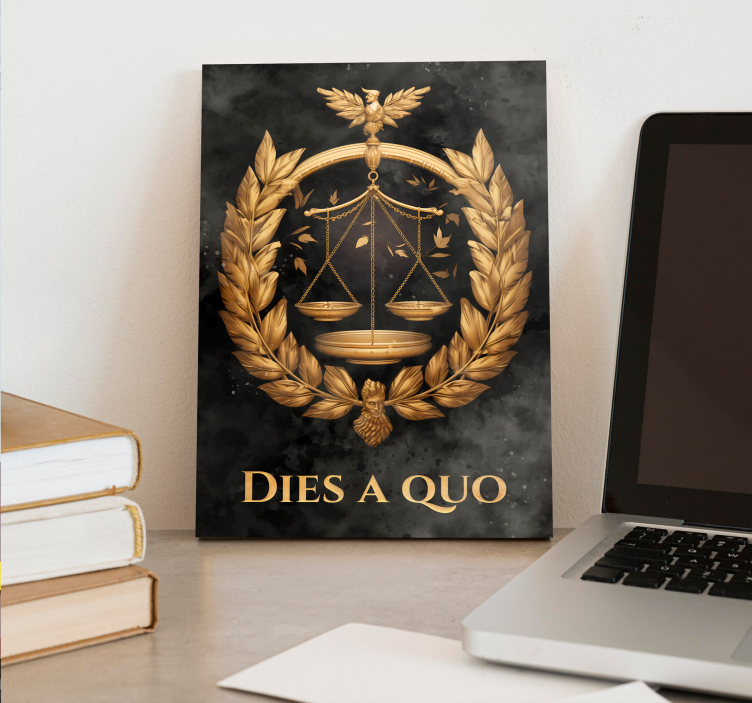 Cuadro para oficina el equilibrio de la justicia - TenVinilo