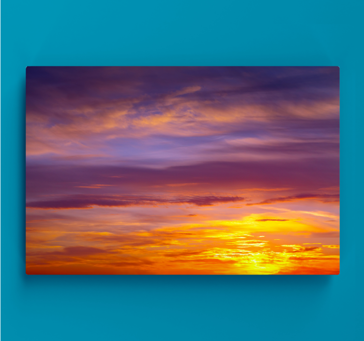 Cuadro paisajes Colorido atardecer colores estéticos - TenVinilo