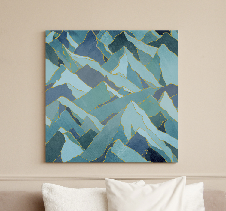 Cuadro paisajes Picos metálicos - TenVinilo
