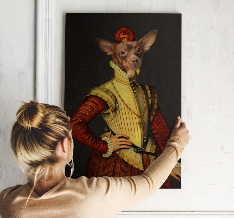 Cuadro perro Perro aristócrata - TenVinilo