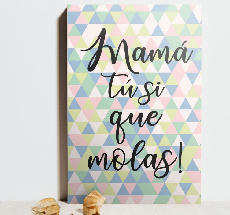 Cuadro para el día de la madre Mamá genial - TenVinilo