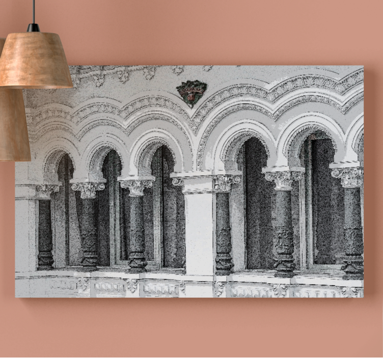 Cuadro 3d Arquitectura antigua 3d - TenVinilo