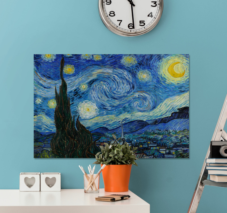 Cuadro artístico la noche estrellada de Van Gogh - TenVinilo