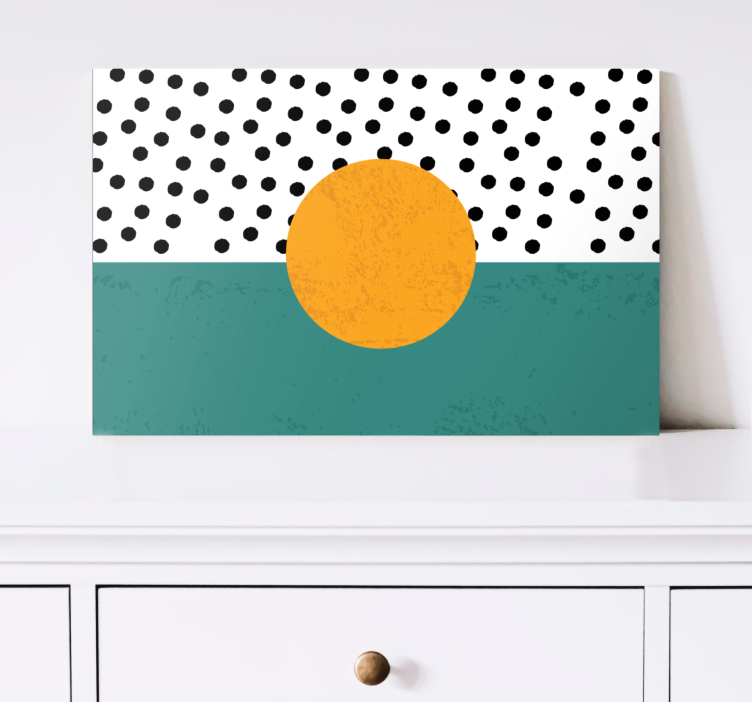 Cuadro figuras geométricas diseño geométrico audaz - TenVinilo