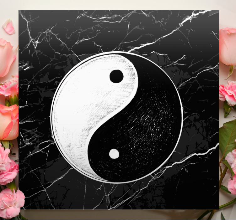 Cuadro casa Equilibrio original yin yang - TenVinilo