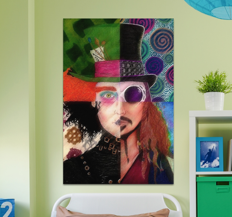 Cuadro personaje Johnny Depp multicolor - TenVinilo