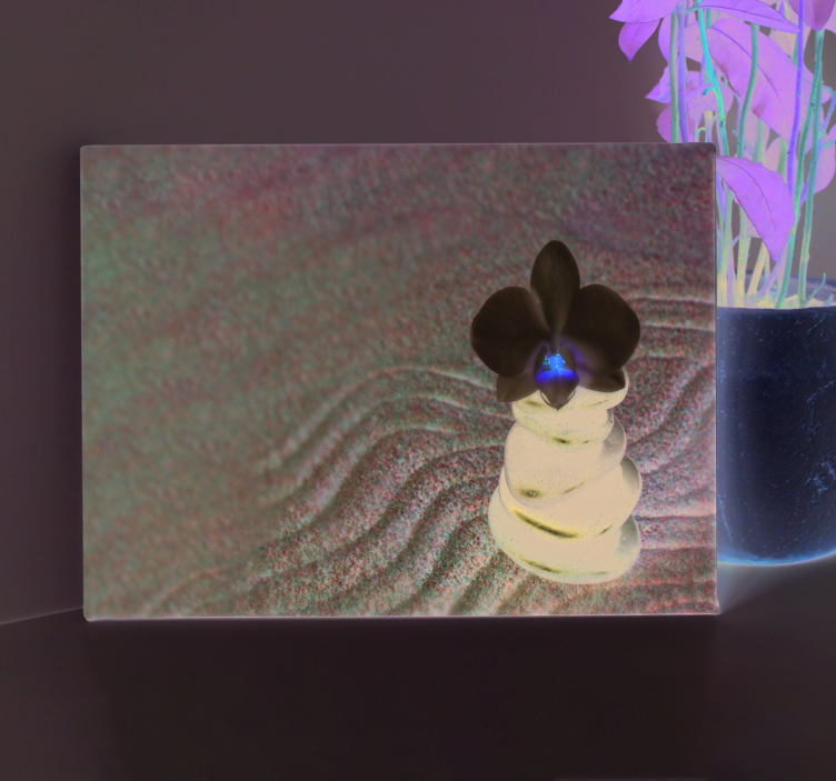 Cuadro para salón piedras zen - TenVinilo