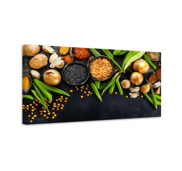 Cuadro para cocina verduras y especias - TenVinilo