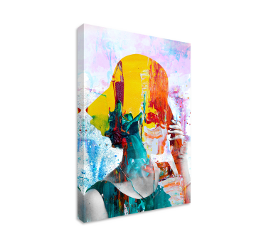 Cuadros famosos Arte colorido de la mujer - TenVinilo