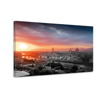 Cuadros de ciudades Puesta de sol en florencia - TenVinilo