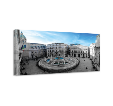 Cuadros de ciudades Piazza pretoria en palermo - TenVinilo