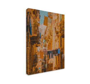 Cuadros de ciudades Perchas en tendedero en nápoles - TenVinilo