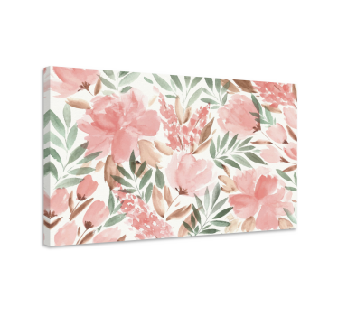 Pintura moderna flores de acuarela - TenVinilo