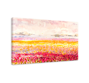 Pintura moderna paisaje artístico colorido - TenVinilo