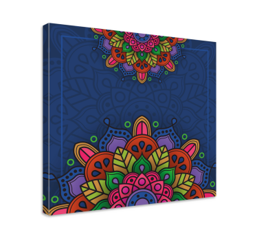 Mandala en cuadro artístico dibujado - TenVinilo