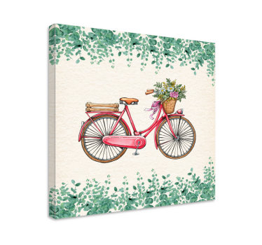 Cuadro rústico bicicleta vintage de campo - TenVinilo