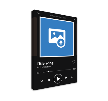 Cuadro con canción Spotify fondo negro - TenVinilo