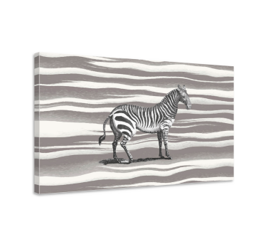 Cuadro animales diseño rayas de cebra - TenVinilo