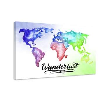Cuadro dormitorios matrimonio Pasión de viajar - TenVinilo