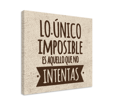 Cuadro retro vintage Frase vintage - TenVinilo