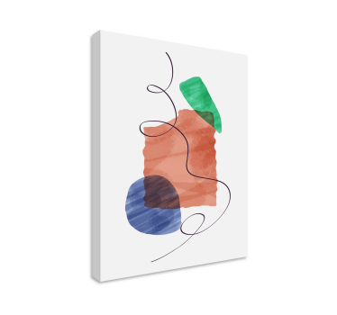 Cuadro moderno arreglo de formas abstractas - TenVinilo