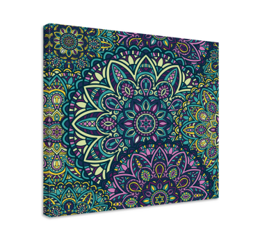 Cuadro de mandala ilustración de mandala compleja - TenVinilo