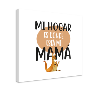 Cuadro día de la madre El hogar es donde ella está - TenVinilo