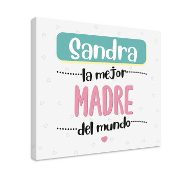 Cuadro día de la madre Nombre personalizado para mamá - TenVinilo