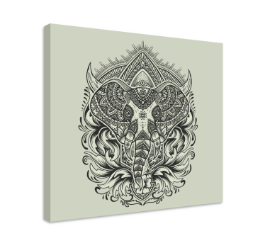 Cuadro de mandala Elefante - TenVinilo